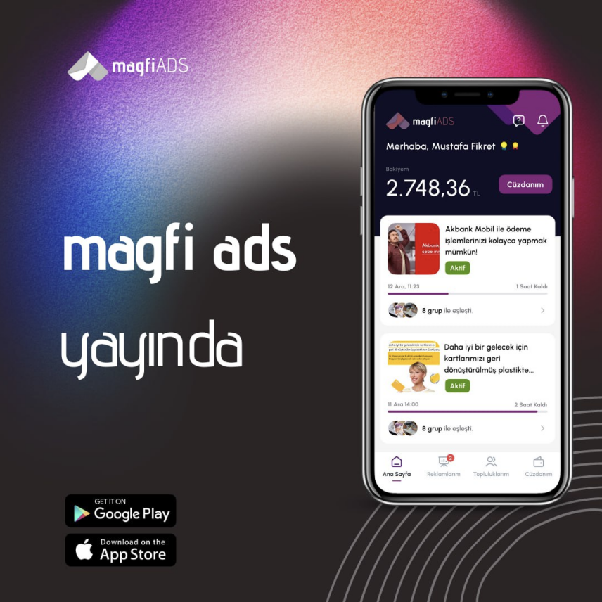 Magfi Ads mobil uygulaması yayınlandı.